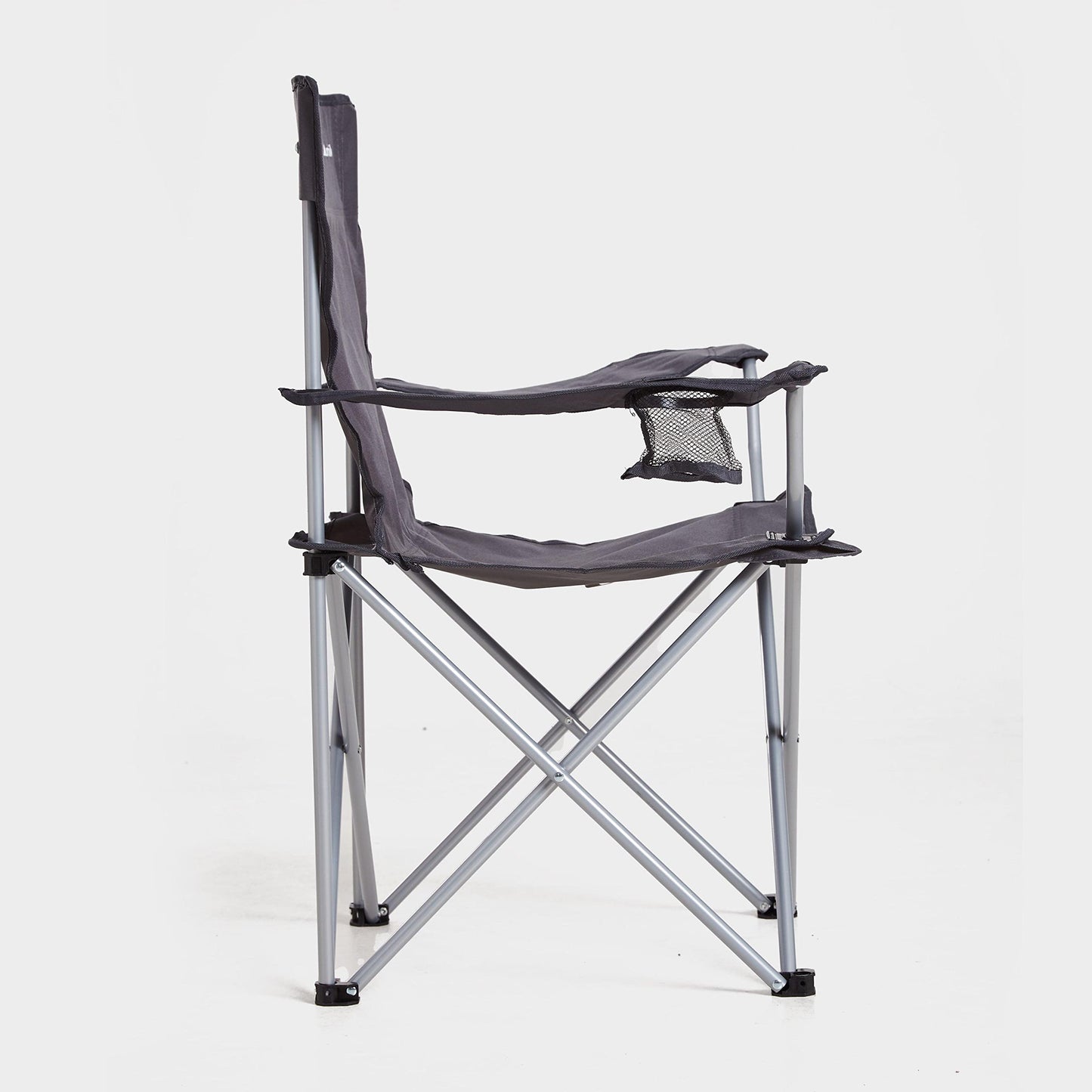 Eurohike Peak Folding Chair – Lightweight, Portable with Drinks Holder & Arm Rests – Grey
